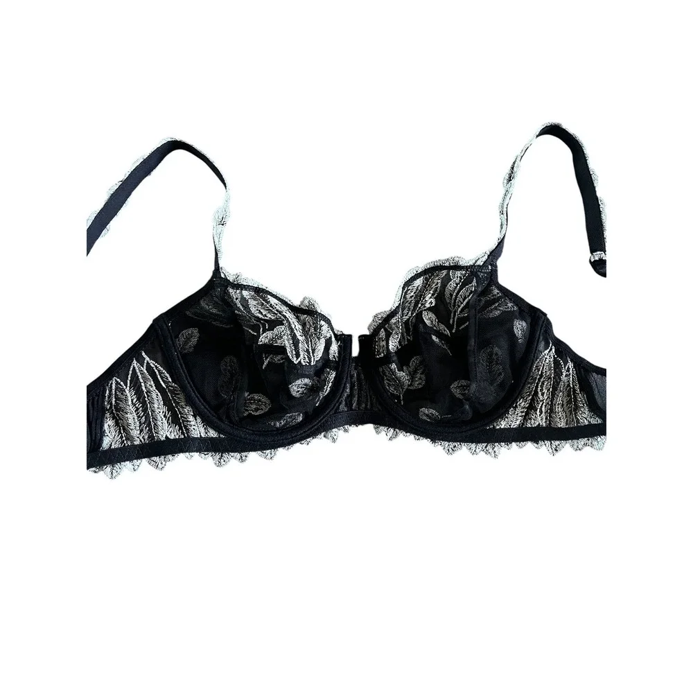 LISE CHARMEL Soir de‎ Venise Embroidered Mesh Balconette Bra